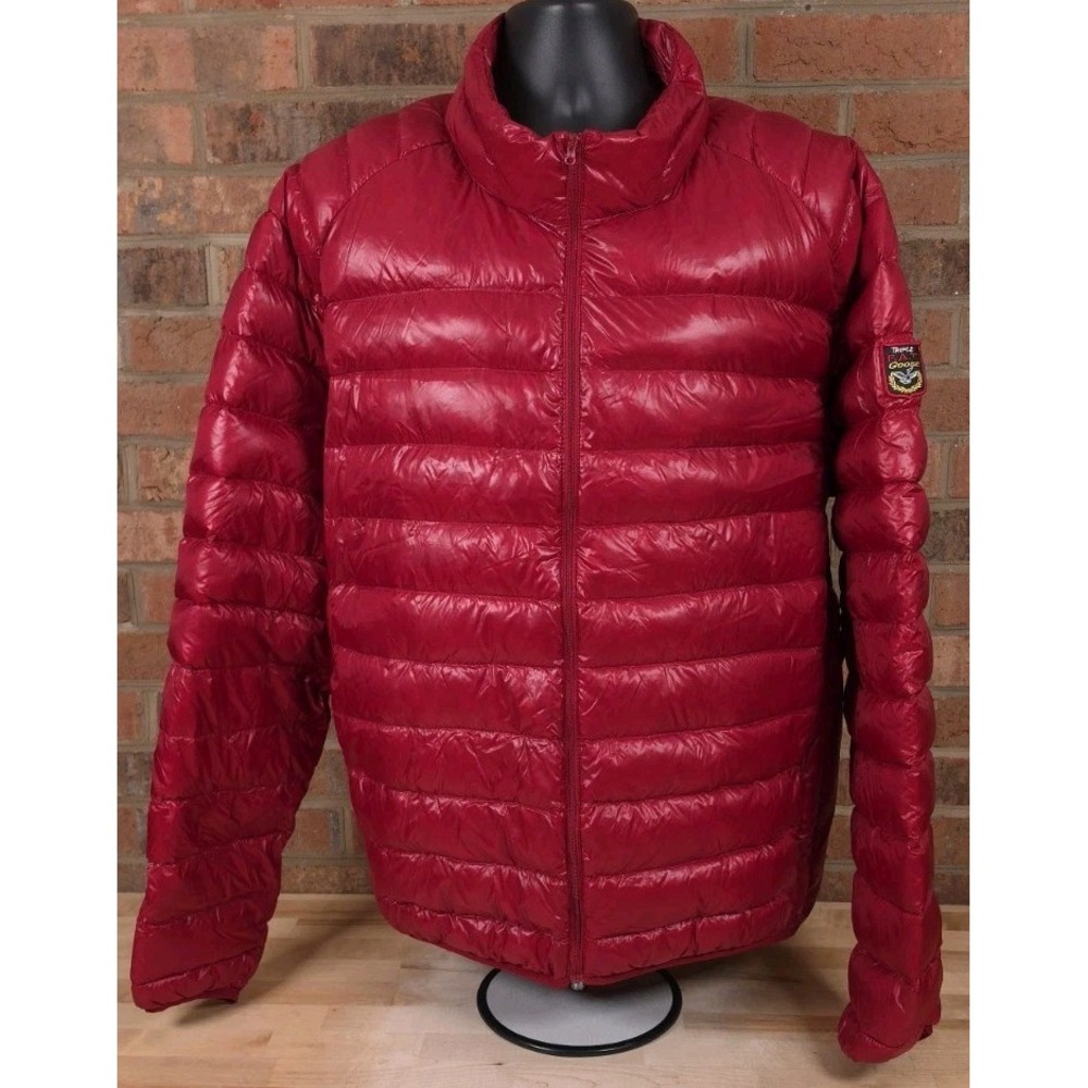 Triple Fat Goose Mens Size 2XL Red Full Zip Puffer Down Jacket